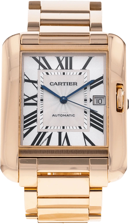 Cartier,Tank 47x36.20mm,47x36.20mm,Rose Gold,Silver,Automatic,Day,48hours,W5310002