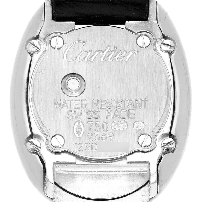 Cartier,Baignoire 26mm,26mm,White Gold,Silver,Quartz,Sapphire,Crystal Glass,Oval,WB509531