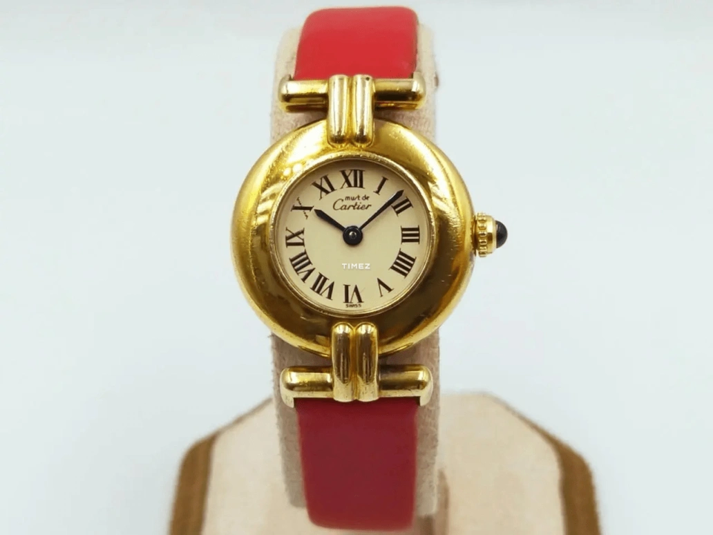 Cartier,Other 23.80mm,23.80mm,Yellow Gold,White,Quartz,Sapphire,Round,590002