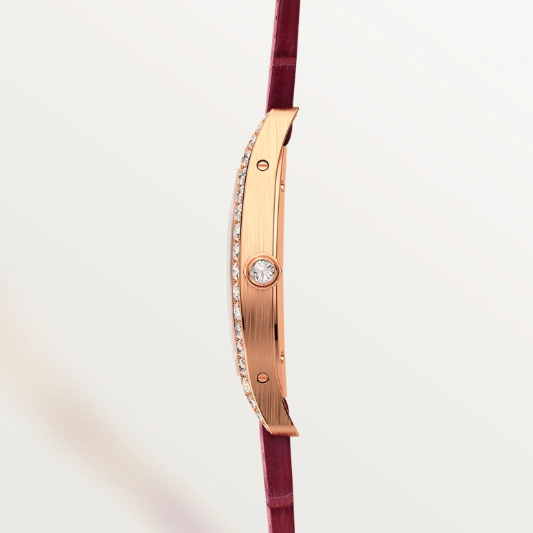 Cartier,Tortue 39x31mm,39x31mm,Rose Gold,Silver,Handwound,36hours,In-house Caliber,WA501008