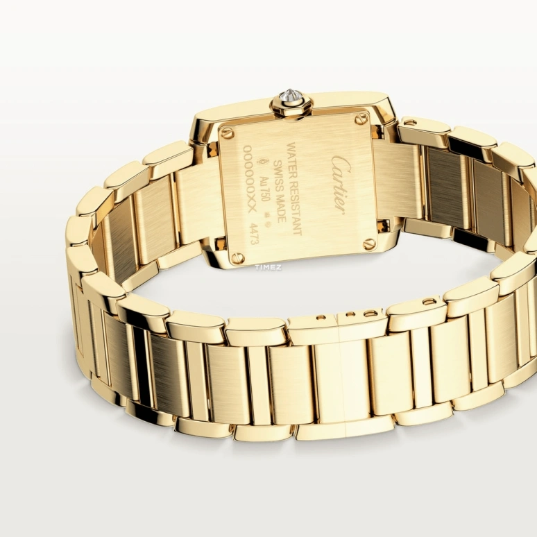 Cartier,Tank 25.70x21.20mm,25.70x21.20mm,Yellow Gold,Gold,Quartz,Sapphire,Crystal Glass,Square,WJTA0039