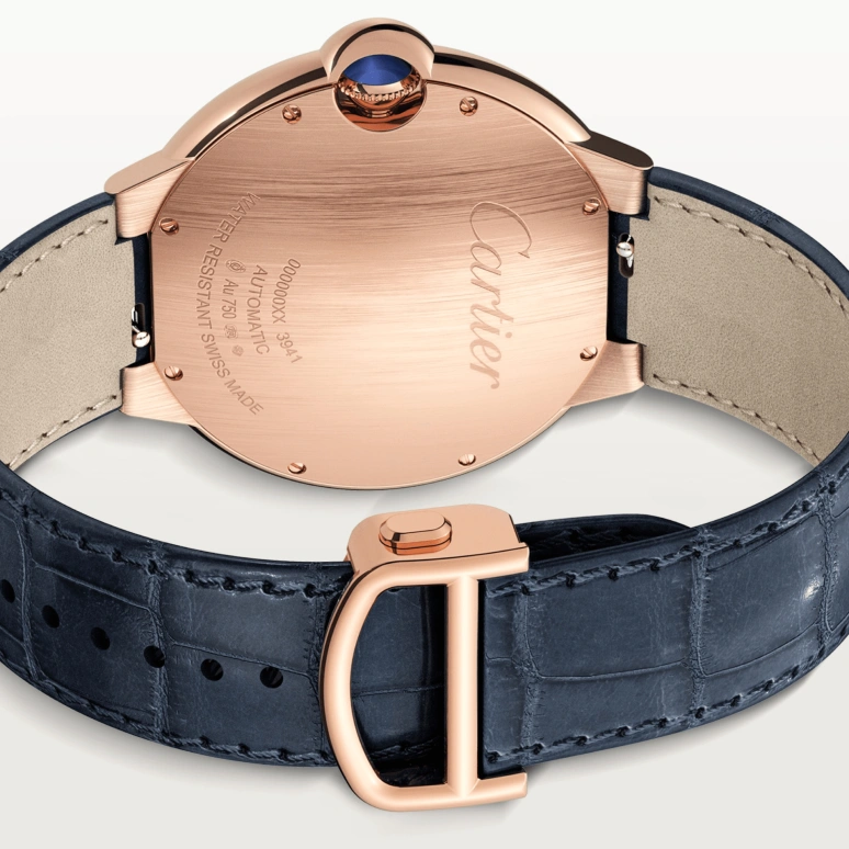 Cartier,Ballon Bleu de Cartier 42mm,42mm,Rose Gold,Blue,Automatic,Day,42hours,WGBB0036