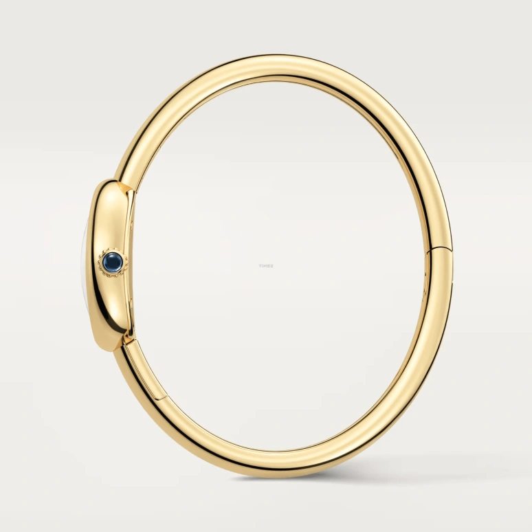 Cartier,Baignoire 24.60x18.70mm,24.60x18.70mm,Yellow Gold,White,Quartz,Sapphire,Crystal Glass,Oval,WGBA0044