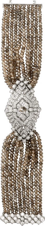 Cartier,High Jewelry Watches ,White Gold,Silver,Quartz,In-house Caliber,Brown,HPI00576