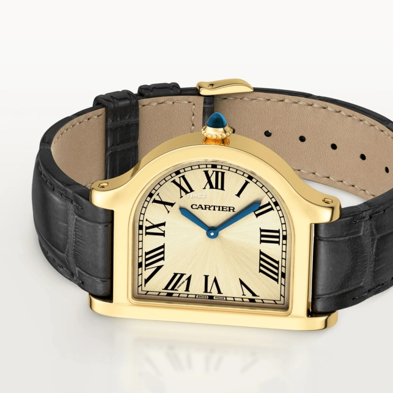 Cartier,Cloche 37.15x28.75mm,37.15x28.75mm,Yellow Gold,Gold,Handwound,38hours,In-house Caliber,Lu Han,WGCC0002