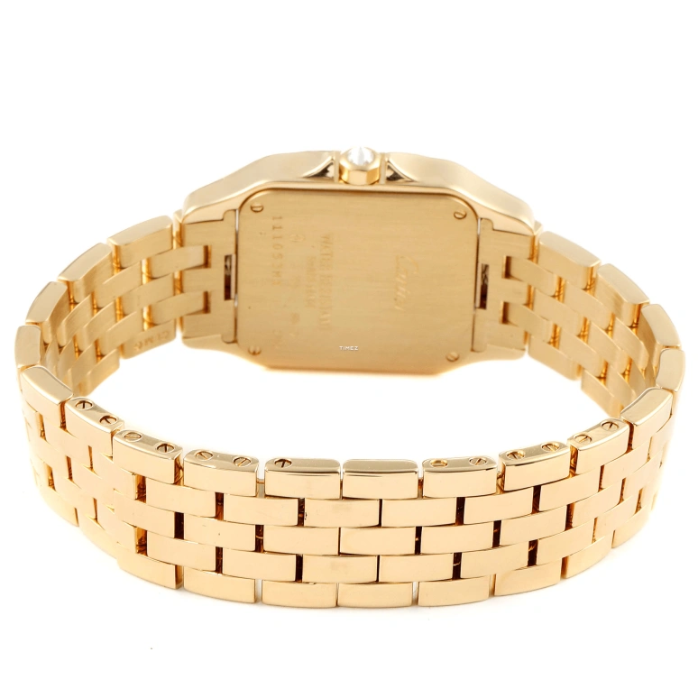 Cartier,Santos de Cartier 26mm,26mm,Yellow Gold,White,Quartz,Sapphire,Crystal Glass,Square,WF9002Y7