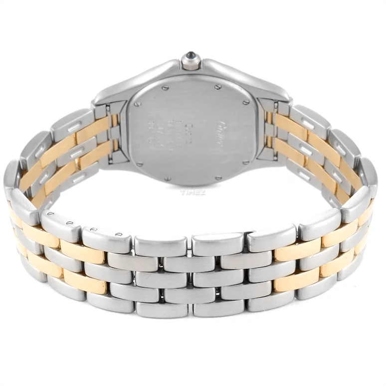 Cartier,Other 32mm,32mm,Stainless Steel,Silver,Quartz,Day,Sapphire,Crystal Glass,W35006B6