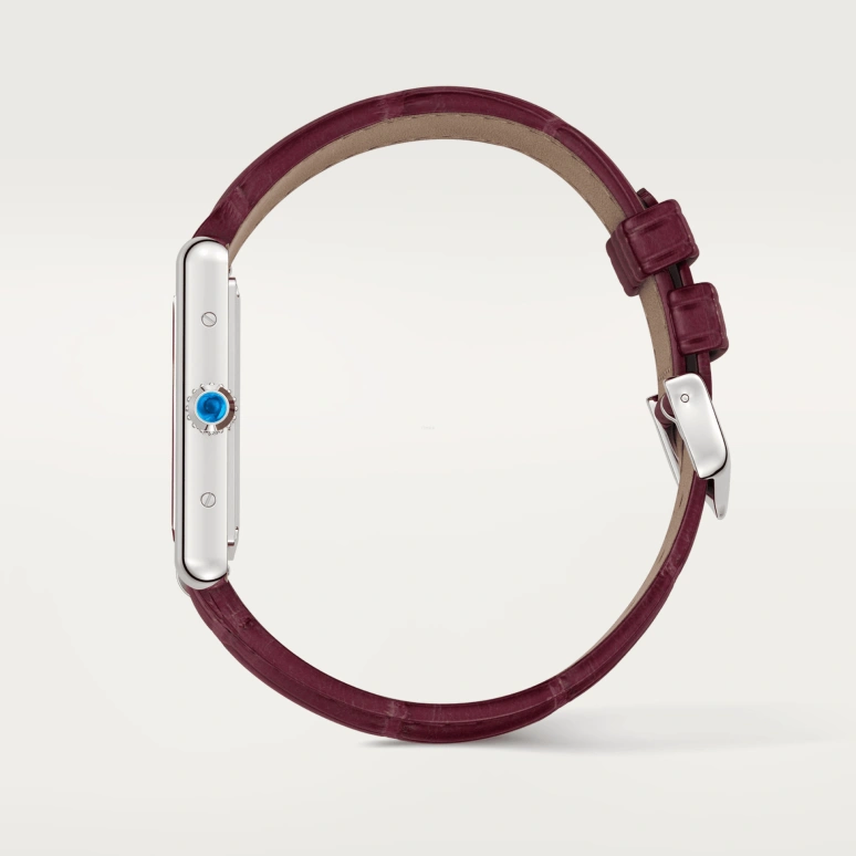 Cartier,Tank 33.70x25.50mm,33.70x25.50mm,Stainless Steel,Wine Red,Quartz,Sapphire,Crystal Glass,Square,WSTA0054