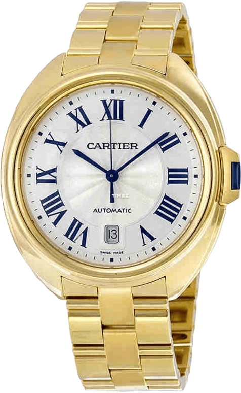 Cartier,Clé de Cartier 40mm,40mm,Yellow Gold,Silver,Automatic,Day,42hours,WGCL0003