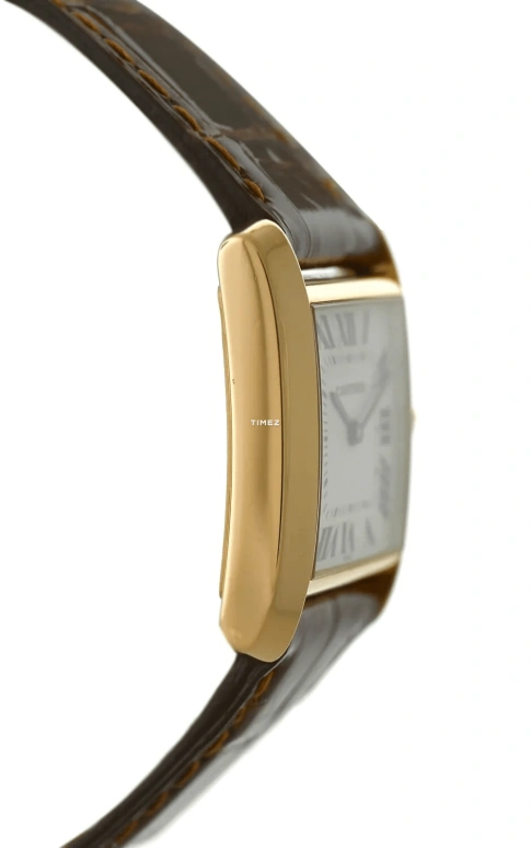 Cartier,Tank 25mm,25mm,Yellow Gold,Champagne,Quartz,Sapphire,Square,1821