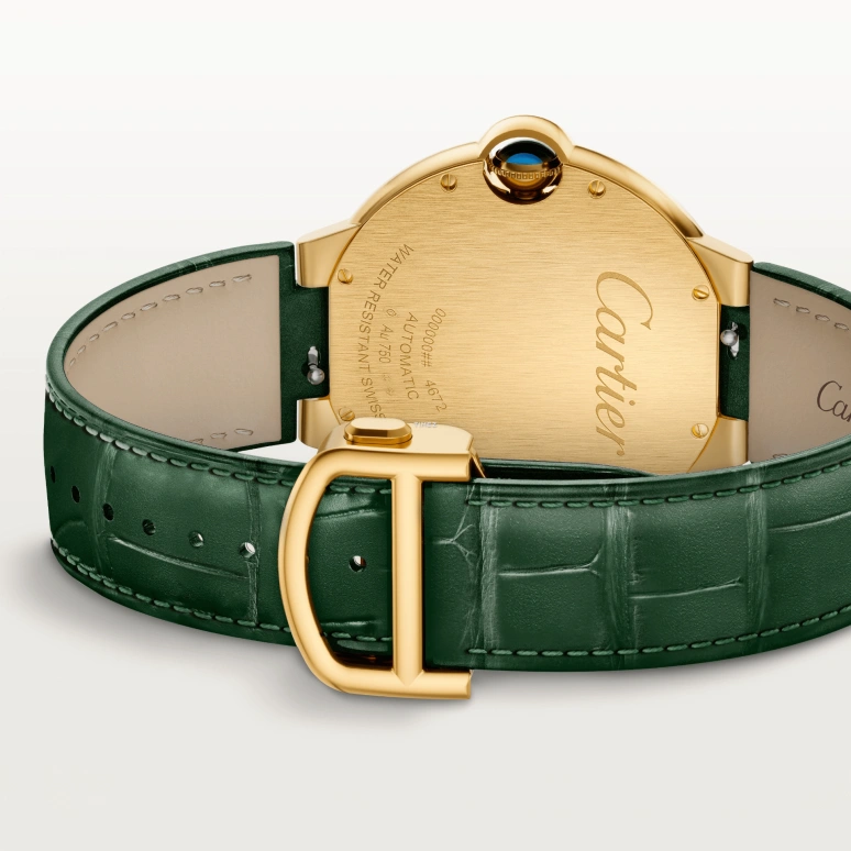 Cartier,Ballon Bleu de Cartier 40mm,40mm,Yellow Gold,Green,Automatic,Day,42hours,WGBB0062