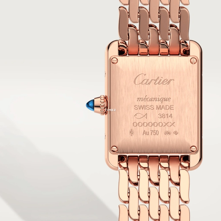 Cartier,Tank 29.50x22mm,29.50x22mm,Rose Gold,Silver,Handwound,38hours,In-house Caliber,WGTA0023