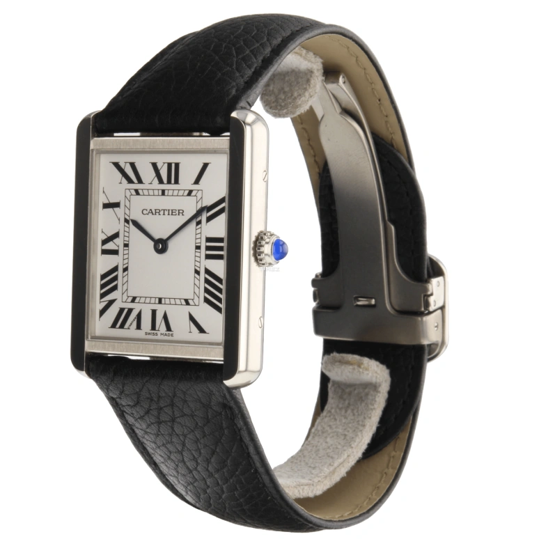 Cartier,Tank 34.80x27.40mm,34.80x27.40mm,Stainless Steel,Silver,Quartz,Sapphire,Crystal Glass,Square,WSTA0028