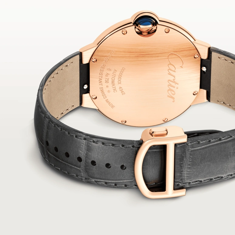 Cartier,Ballon Bleu de Cartier 40mm,40mm,Rose Gold,Grey,Automatic,Day,42hours,WGBB0050