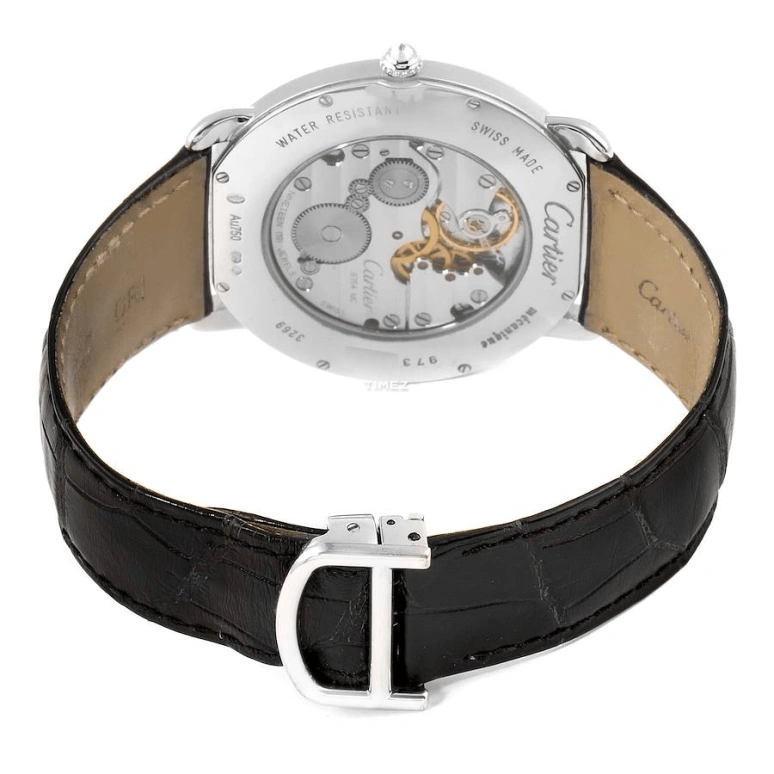 Cartier,Ronde de Cartier 42mm,42mm,White Gold,Silver,Handwound,In-house Caliber,Sapphire,Crystal Glass,WR007002