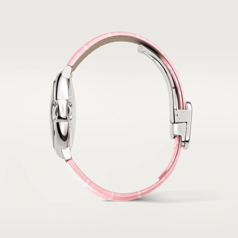 Cartier,Ballon Bleu de Cartier 33mm,33mm,Stainless Steel,Pink,Automatic,Sapphire,Crystal Glass,Round,WSBB0031