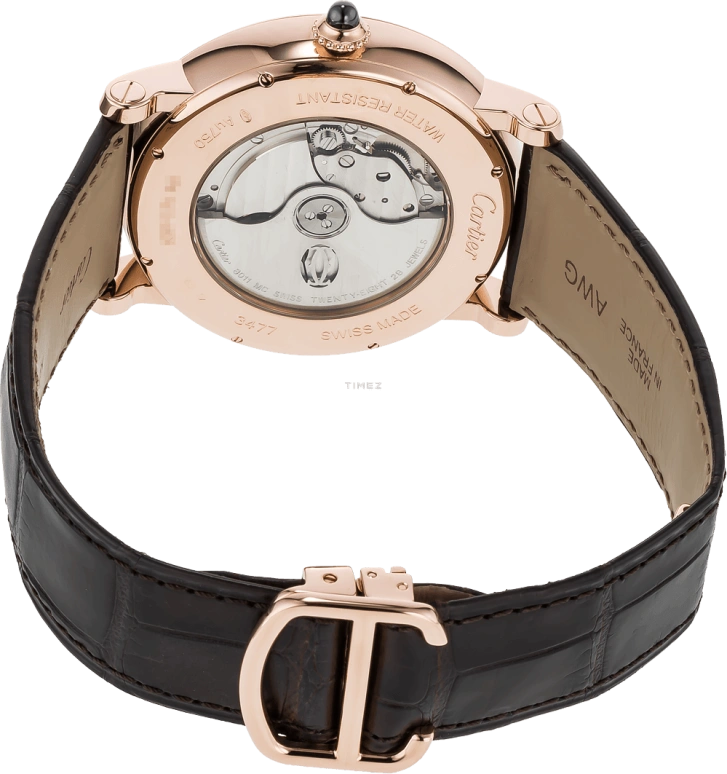 Cartier,Rotonde de Cartier 42mm,42mm,Rose Gold,Silver,Automatic,Dule Time,Big Date,Day / Night Indication,W1556220