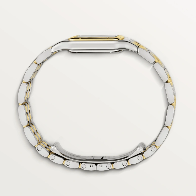 Cartier,Panthère de Cartier 29x37mm,29x37mm,Stainless Steel,Yellow Gold,Silver,Quartz,Sapphire,Crystal Glass,Square,W2PN0007