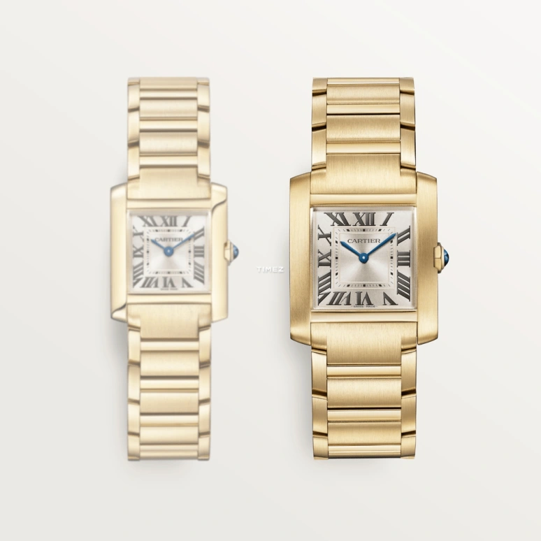 Cartier,Tank 32x27mm,32x27mm,Yellow Gold,Gold,Quartz,Sapphire,Crystal Glass,Square,WGTA0113