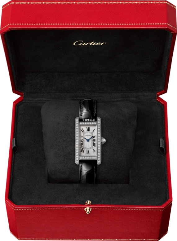 Cartier,Tank 34.80x19mm,34.80x19mm,White Gold,Silver,Quartz,Sapphire,Crystal Glass,Square,WJTA0029