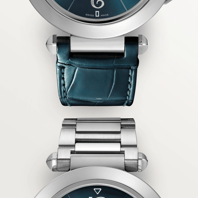 Cartier,Pasha de Cartier 41mm,41mm,Stainless Steel,Blue,Automatic,Day,42hours,WSPA0038