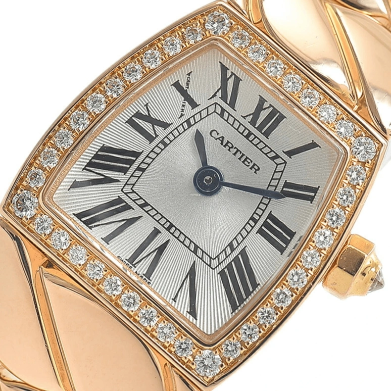 Cartier,La Dona de Cartier 18mm,18mm,Rose Gold,Silver,Quartz,Sapphire,Crystal Glass,WE60086I