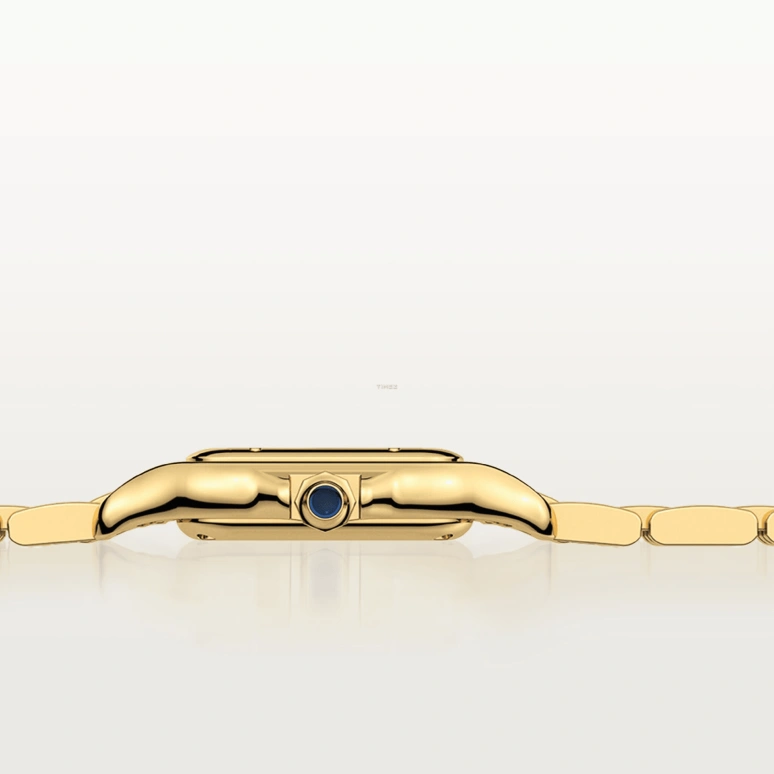 Cartier,Panthère de Cartier 23x30mm,23x30mm,Yellow Gold,Silver,Quartz,Sapphire,Crystal Glass,Square,WGPN0047