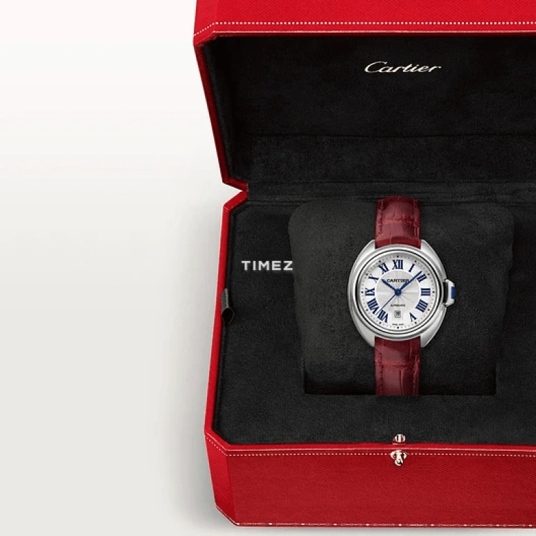 Cartier,Clé de Cartier 31mm,31mm,Stainless Steel,Silver,Automatic,Day,42hours,WSCL0016