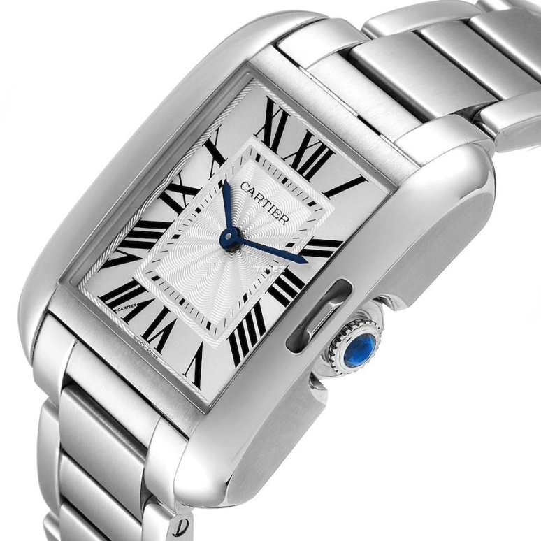 Cartier,Tank 34.70x26.20mm,34.70x26.20mm,Stainless Steel,Silver,Quartz,Sapphire,Crystal Glass,Square,W5310044