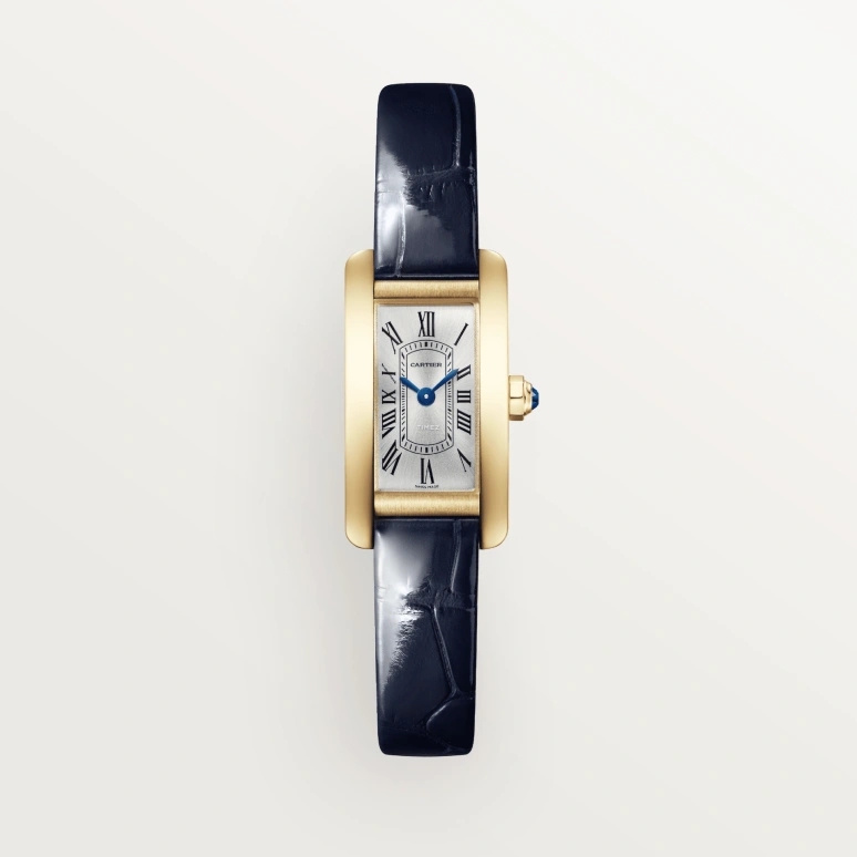Cartier,Tank 28x15.20mm,28x15.20mm,Yellow Gold,Silver,Quartz,Sapphire,Crystal Glass,Square,WGTA0353