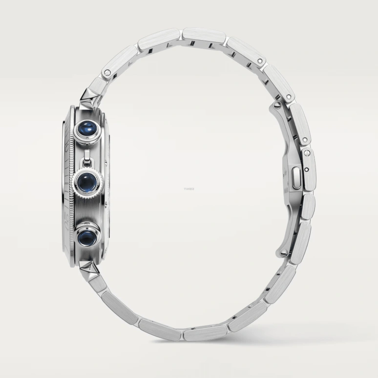 Cartier,Pasha de Cartier 41mm,41mm,Stainless Steel,Blue,Automatic,Chronograph,Day,WSPA0039