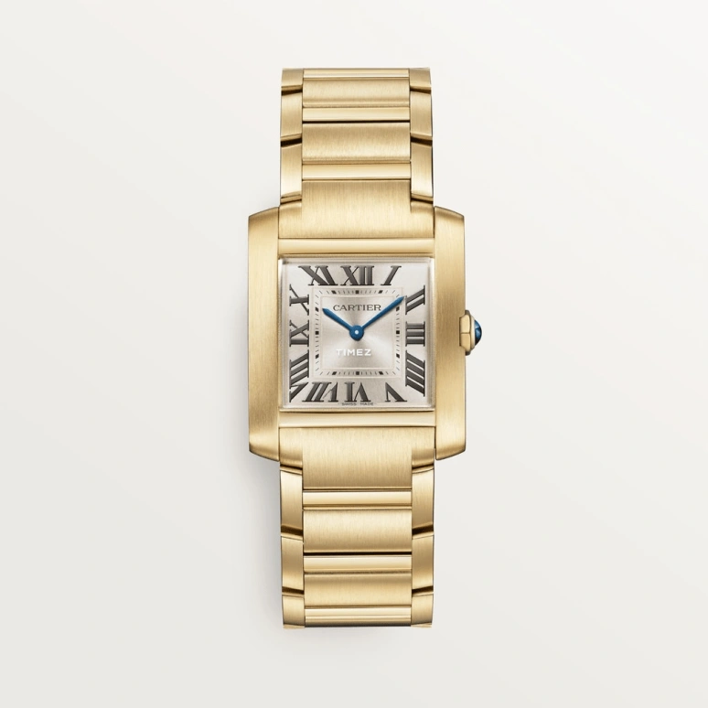 Cartier,Tank 32x27mm,32x27mm,Yellow Gold,Gold,Quartz,Sapphire,Crystal Glass,Square,WGTA0113