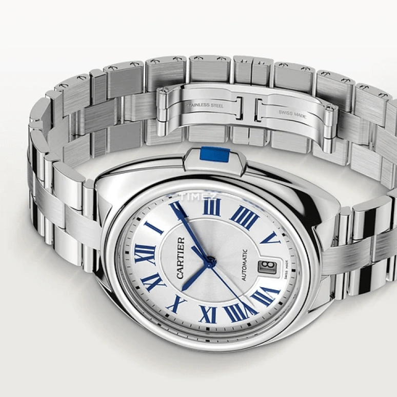 Cartier,Clé de Cartier 40mm,40mm,Stainless Steel,Silver,Automatic,Day,42hours,WSCL0007