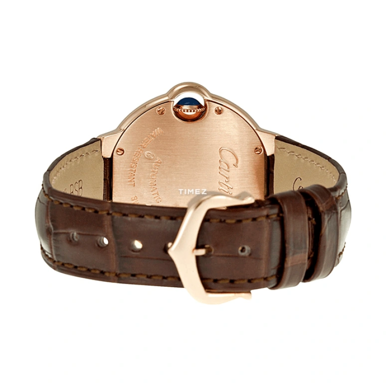 Cartier,Ballon Bleu de Cartier 33mm,33mm,Rose Gold,Silver,Automatic,Sapphire,Crystal Glass,Round,W6920069