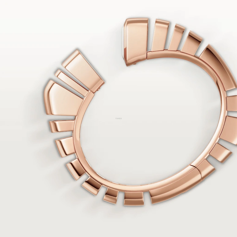 Cartier,Reflection de Cartier 18.40x17.50mm,18.40x17.50mm,Rose Gold,Quartz,Sapphire,Crystal Glass,Square,WGMC0002