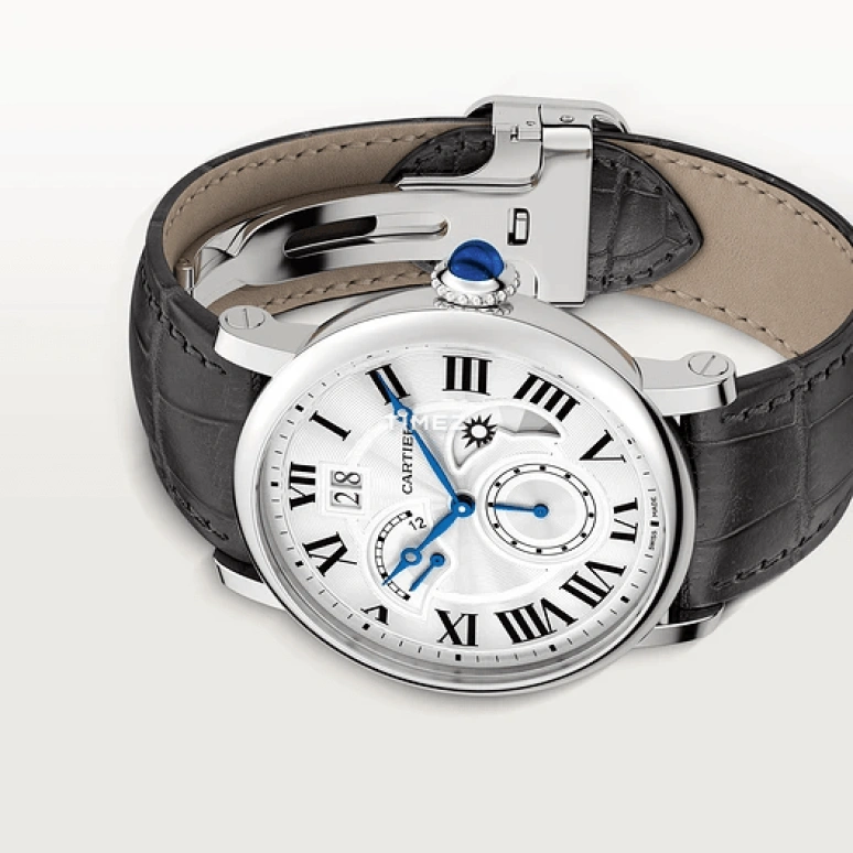 Cartier,Rotonde de Cartier 42mm,42mm,Stainless Steel,Silver,Automatic,Dule Time,Big Date,Retrograde,Day / Night Indication,48hours,In-house Caliber,W1556368