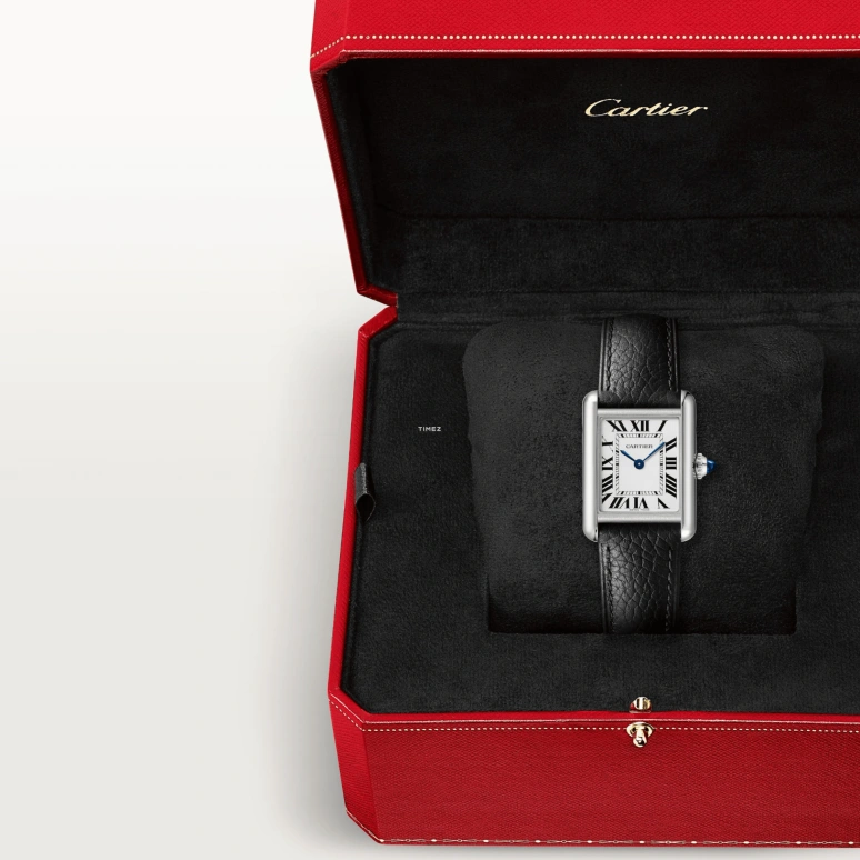 Cartier,Tank 29.50x22mm,29.50x22mm,Stainless Steel,White,Quartz,Sapphire,Crystal Glass,Rectangular,WSTA0119