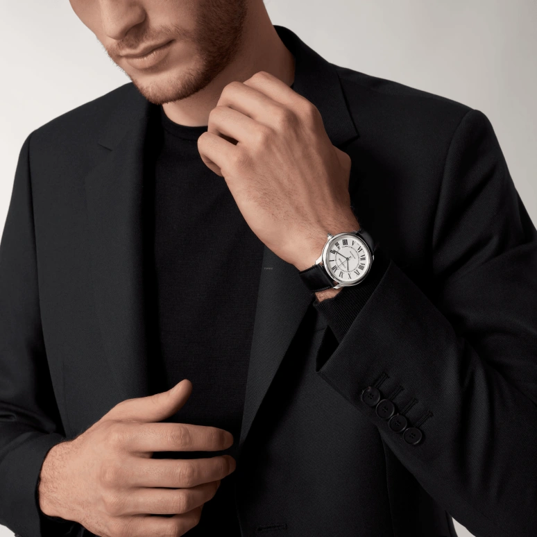 Cartier,Ronde de Cartier 40mm,40mm,Stainless Steel,Silver,Automatic,Day,42hours,WSRN0032