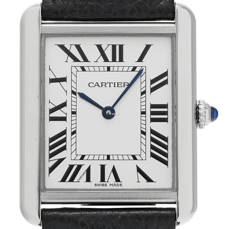 Cartier,Tank 34.80x27.40mm,34.80x27.40mm,Stainless Steel,Silver,Quartz,Sapphire,Crystal Glass,Square,WSTA0028