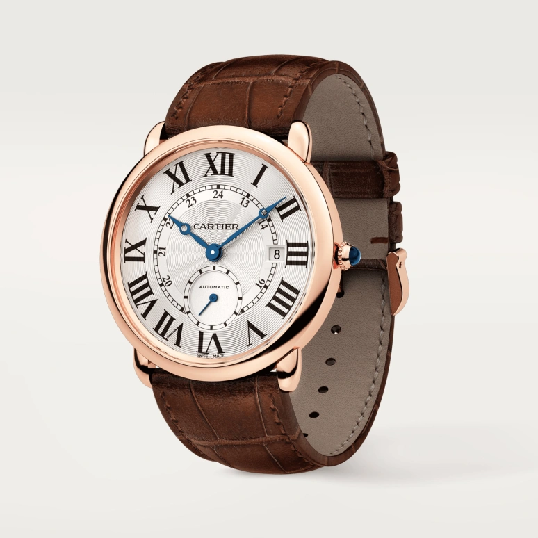 Cartier,Ronde de Cartier 40mm,40mm,Rose Gold,Silver,Automatic,Day,48hours,W6801005