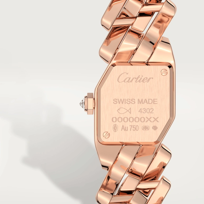 Cartier,Maillon de Cartier 31x17mm,31x17mm,Rose Gold,Silver,Quartz,Sapphire,Crystal Glass,Other,WJBJ0002