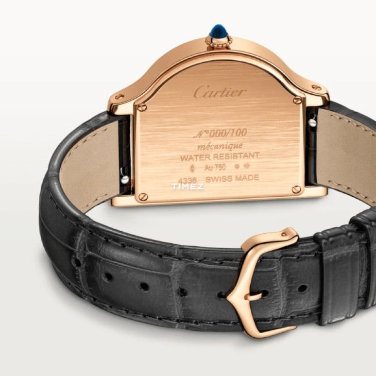 Cartier,Cloche de Cartier 37.15x28.75mm,37.15x28.75mm,Rose Gold,Grey,Handwound,38hours,In-house Caliber,WGCC0003