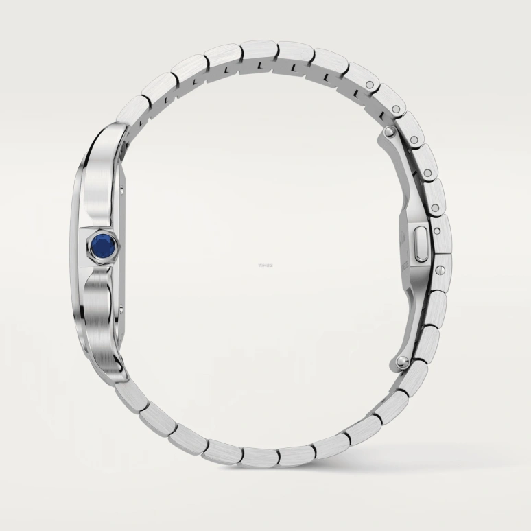 Cartier,Santos de Cartier 39.80mm,39.80mm,Stainless Steel,Brown,Gradient,Automatic,Sapphire,Crystal Glass,Square,WSSA0064
