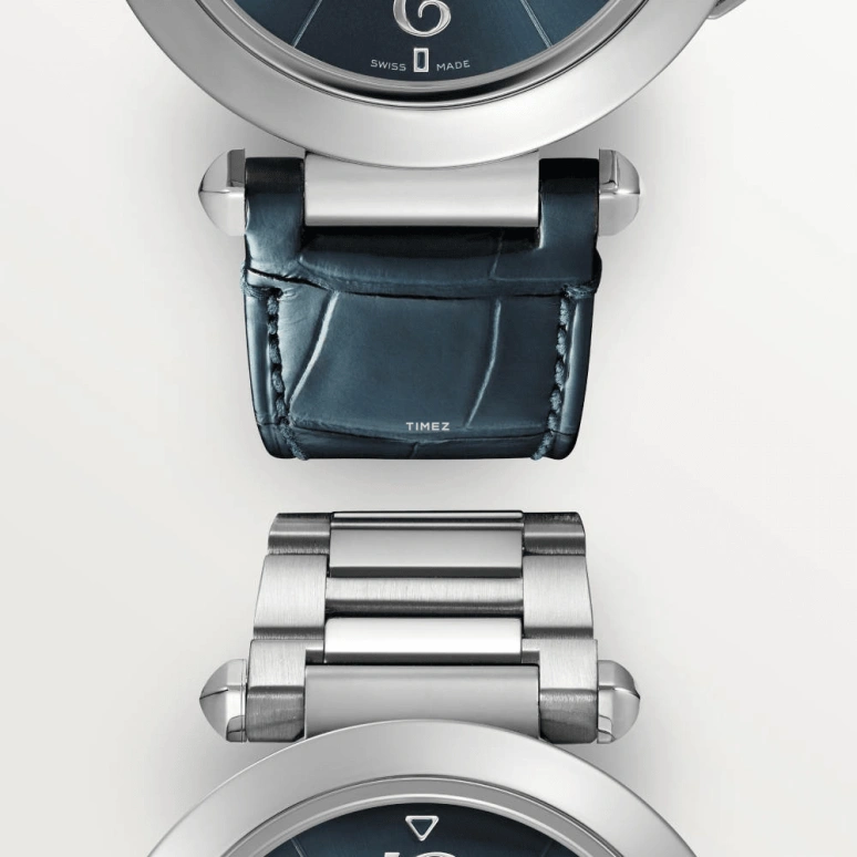 Cartier,Pasha de Cartier 41mm,41mm,Stainless Steel,Blue,Automatic,Day,42hours,WSPA0038