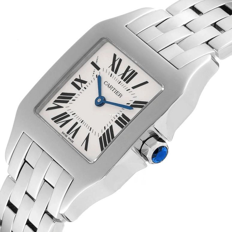 Cartier,Santos de Cartier 26mm,26mm,Stainless Steel,White,Quartz,Sapphire,Crystal Glass,Square,W25065Z5