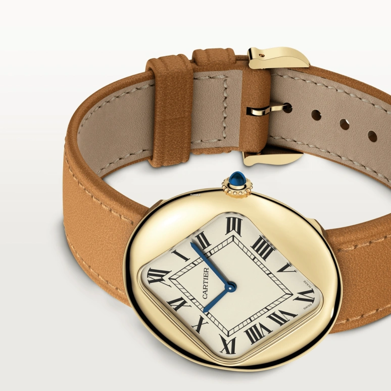 Cartier,Pebble-shaped 36mm,36mm,Yellow Gold,Gold,Handwound,36hours,In-house Caliber,WGPB0003