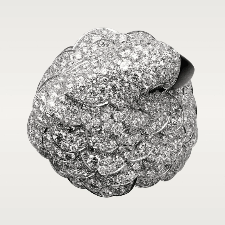 Cartier,High Jewelry Watches ,White Gold,Silver,Quartz,In-house Caliber,Sapphire,Crystal Glass,HPI00685