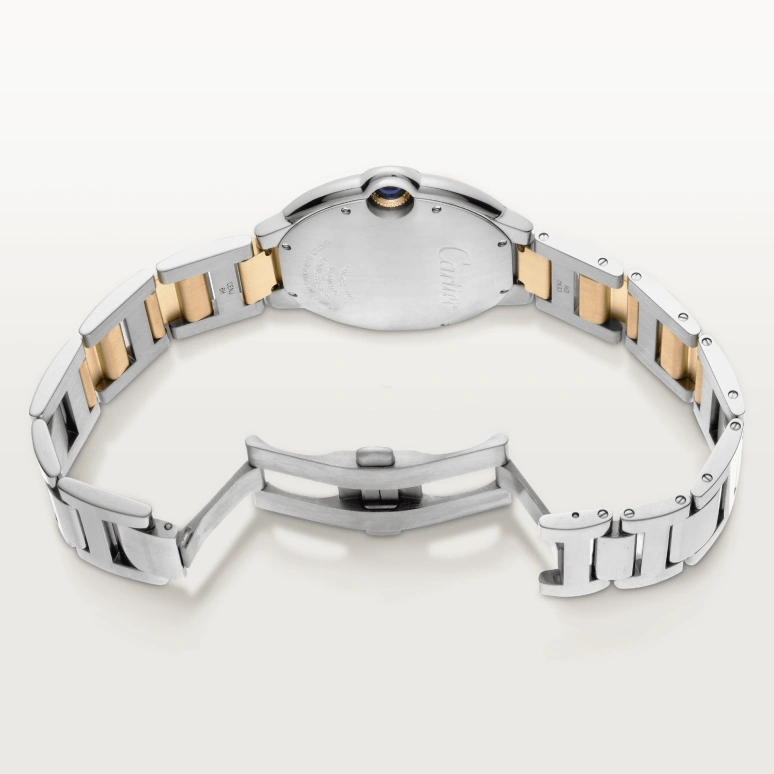 Cartier,Ballon Bleu de Cartier 42mm,42mm,Stainless Steel,Yellow Gold,Silver,Automatic,Day,42hours,W2BB0031