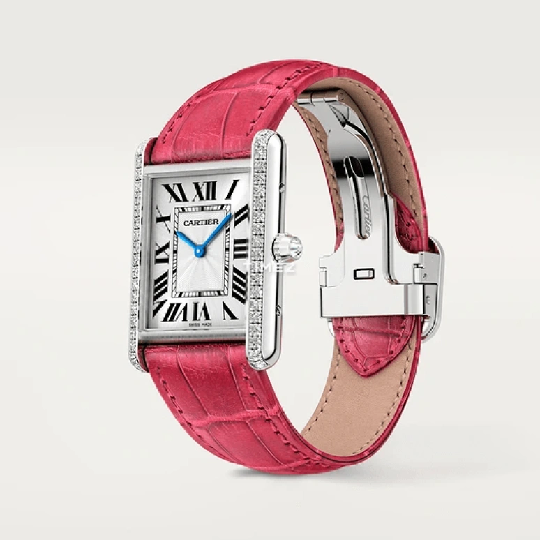 Cartier,Tank 33.70x25.50mm,33.70x25.50mm,White Gold,Silver,Handwound,In-house Caliber,Hardlex,WJTA0015
