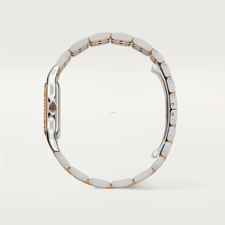 Cartier,Panthère de Cartier 36.50x26.70mm,36.50x26.70mm,Stainless Steel,Rose Gold,Silver,Quartz,Glass,Square,W3PN0015
